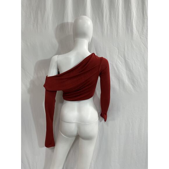 Anna October 'Holy' Red Long Sleeve Top Size S - Picture 3 of 5